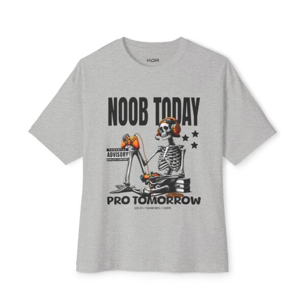 11300356029115521154_2048.jpeg Unisex Oversized Boxy Tee - 'Noob Today, Pro Tomorrow' Gaming Graphic Tee