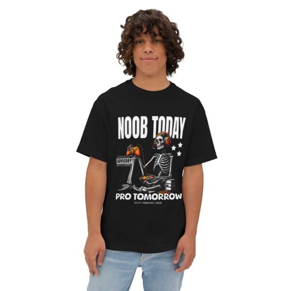 16851248549786218707_2048.jpeg Unisex Oversized Boxy Tee - 'Noob Today, Pro Tomorrow' Gaming Graphic Tee